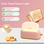 LED Dimmable Bread Light.Rechargeable Desk Lamp with Timer.Sleep Lamp for Bedroom Bedside Decorations