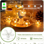 Cute Cherry Blossom Fairy Lamp Decor For Indoor Outdoor Christmas. Valentine's Day. Halloween. Easter. Xmas Tree Hanging