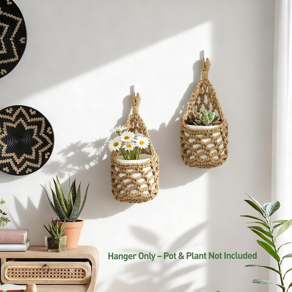 Hanging Planter Basket Holder. Wall Planters for Indoor Plants. for Up to 4 Inch Pot