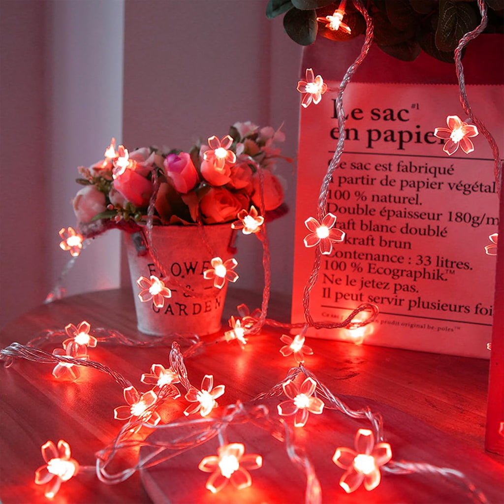 Cute Cherry Blossom Fairy Lamp Decor For Indoor Outdoor Christmas. Valentine's Day. Halloween. Easter. Xmas Tree Hanging