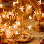 Cute Cherry Blossom Fairy Lamp Decor For Indoor Outdoor Christmas. Valentine's Day. Halloween. Easter. Xmas Tree Hanging