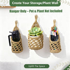 Hanging Planter Basket Holder. Wall Planters for Indoor Plants. for Up to 4 Inch Pot