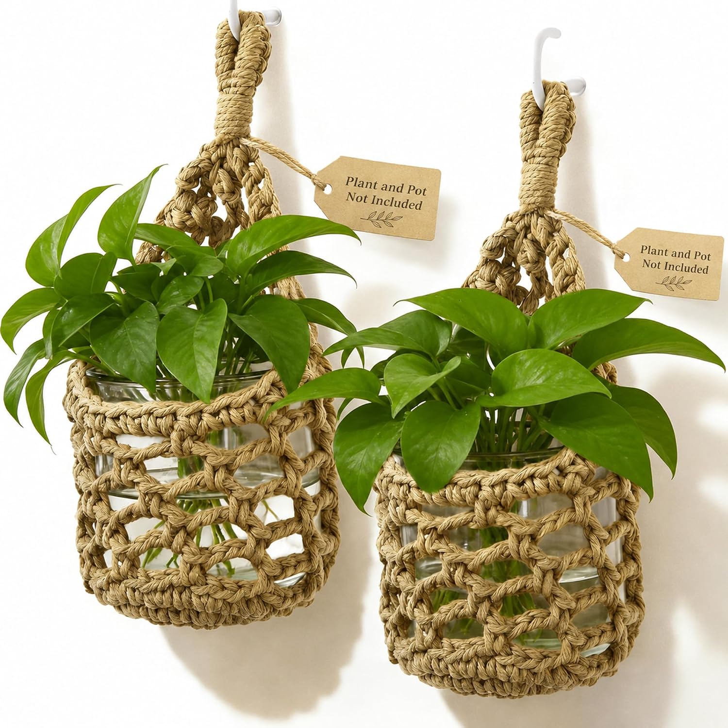 Hanging Planter Basket Holder. Wall Planters for Indoor Plants. for Up to 4 Inch Pot