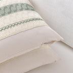 Set of 1 Sage Green Boho Lumbar Decorative Throw Pillow Covers 12x20 Inch for Living Room Bedroom Couch Bed Chair
