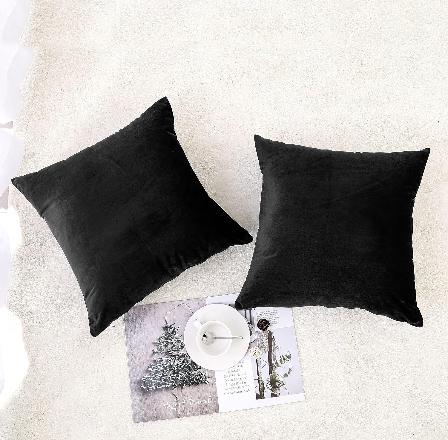 Soft Solid Boho Cushion Squar Pillow Cases for Chair Sofa Bedroom Farmhouse Living room Modern Luxury Home Decor Halloween